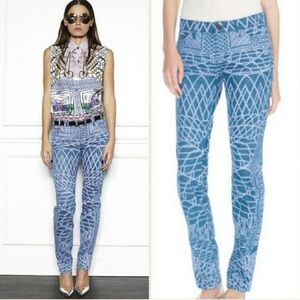 Current Elliot x Mary Katrantzou Skyrograph Tonal Skinny Jeans Sz.‎ 27